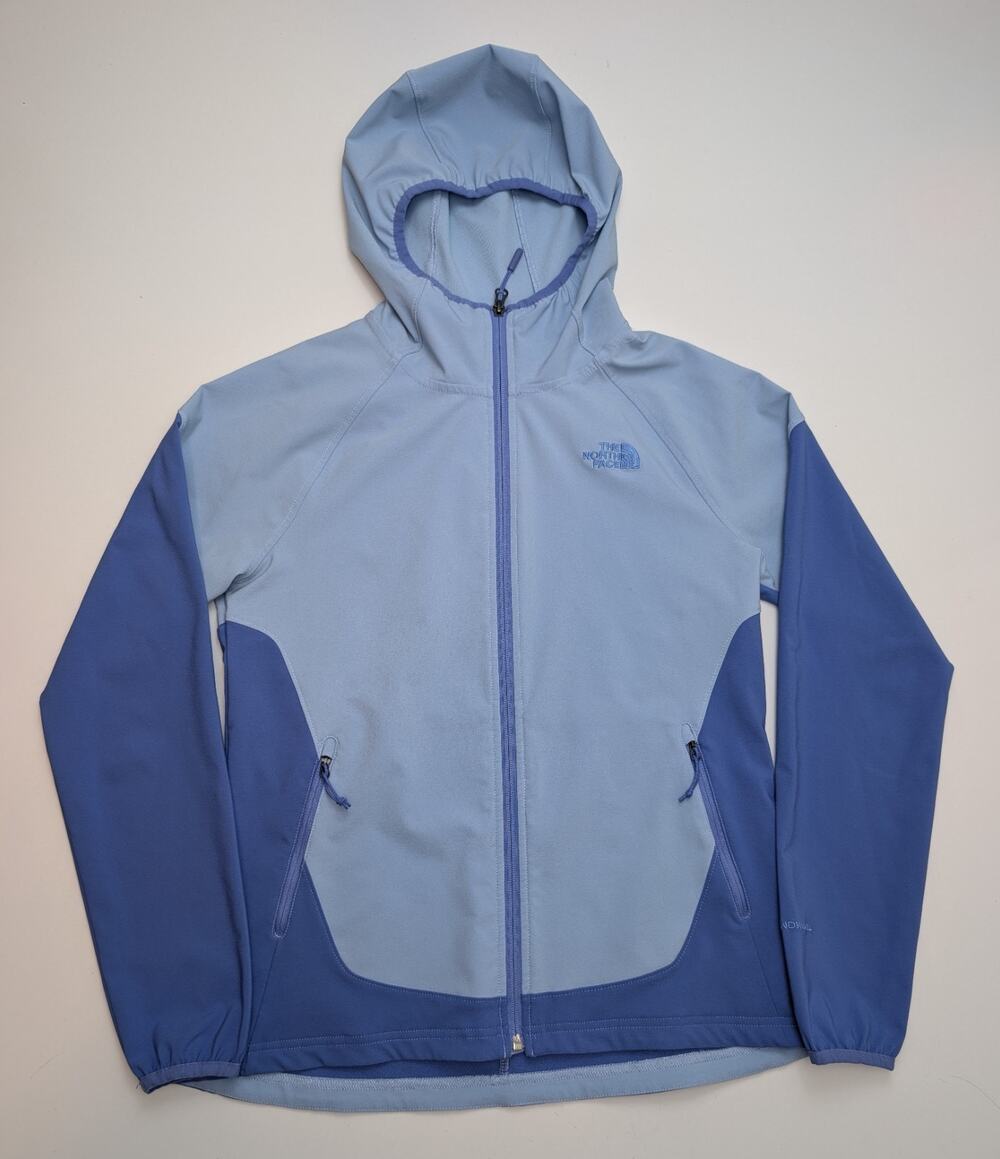 The North Face Women's Nimble Hoodie Softshell Jacket - TNF PNW Blue, Medium